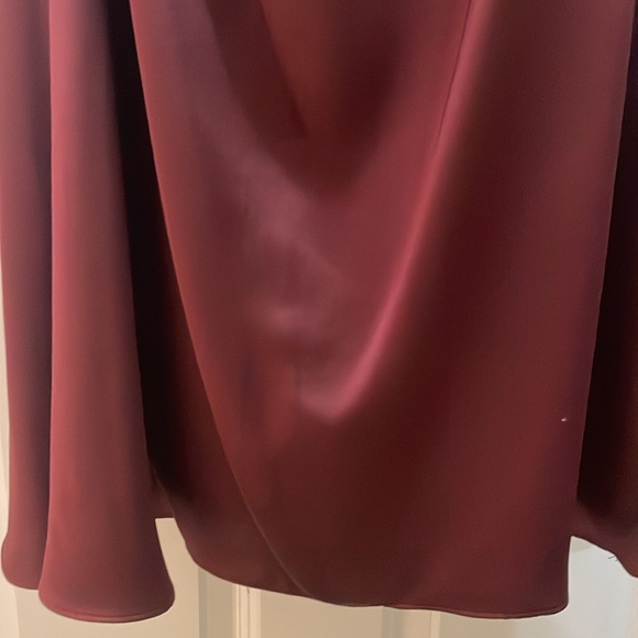 Revelry Dawson Cabernet Satin Dress - Picture 4 of 5